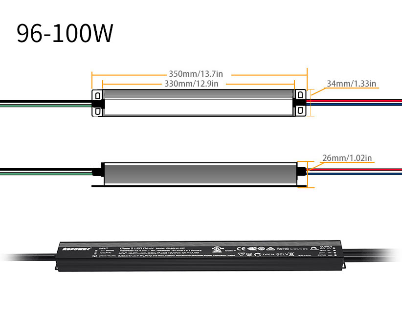 30-100W四合一調(diào)光電源0-10V 12V/24/36V/48V